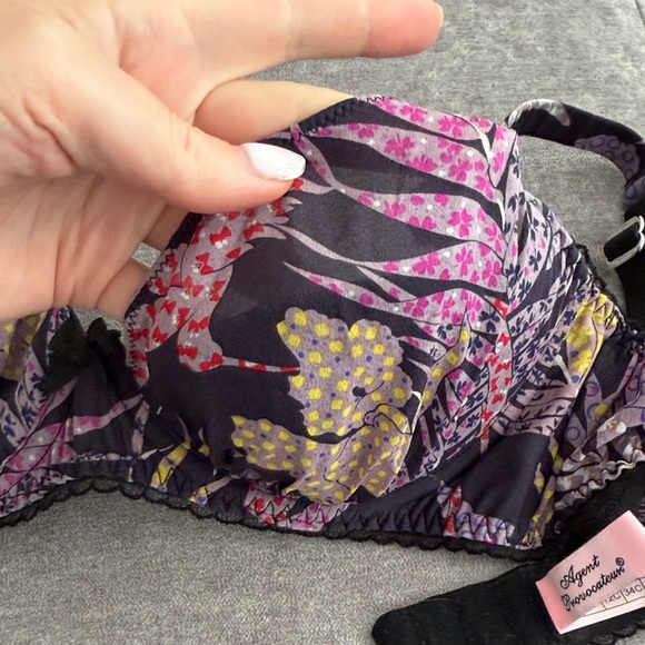 Agent Provocateur Floral Print Women's Bikini Set: Top 34C / bottoms size 2 - Picture 4 of 8